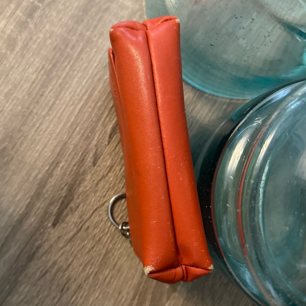 Fossil Wallet With Change Pouch In Orange - image 5